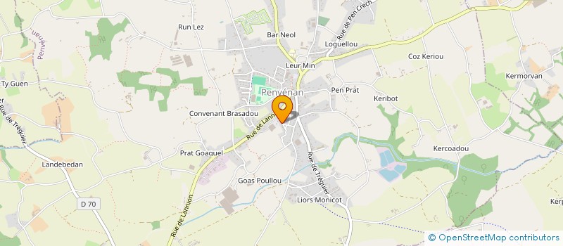 localisation de l'entreprise MADAME YVETTE L'HOSTIS  PENVENAN