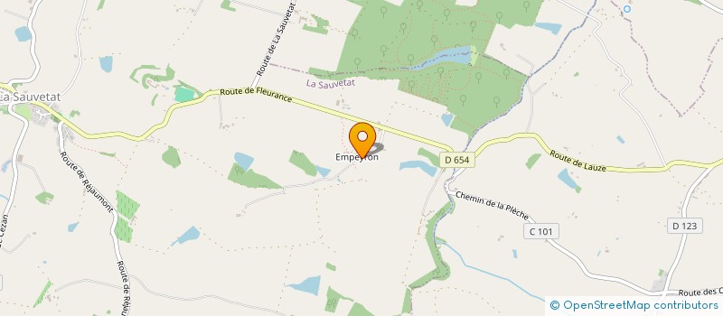 localisation de l'entreprise MADAME YVETTE LADOUSSE à LA SAUVETAT