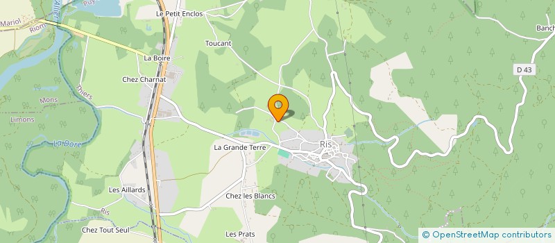 localisation de l'entreprise MADAME YVETTE LAFAYE  RIS