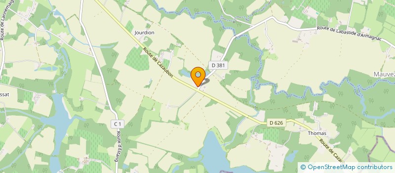 localisation de l'entreprise MADAME YVETTE LAFON  LUBBON