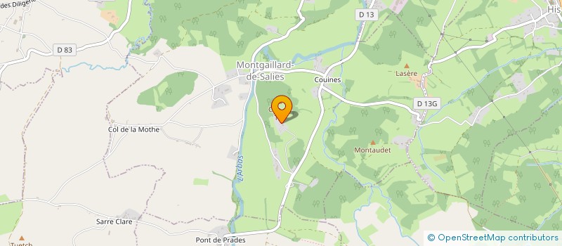 localisation de l'entreprise MADAME YVETTE LAGARDE à MONTGAILLARD-DE-SALIES