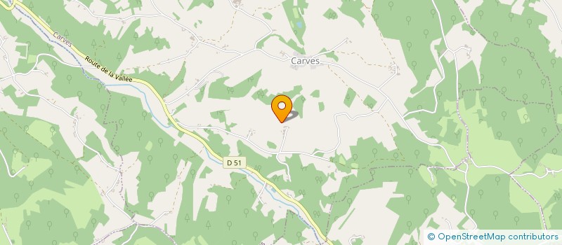 localisation de l'entreprise MADAME YVETTE LAGREZE  CARVES