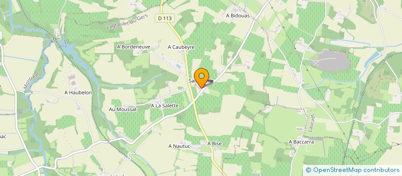 localisation de l'entreprise MADAME YVETTE LAMARQUE à LAGRAULET-DU-GERS