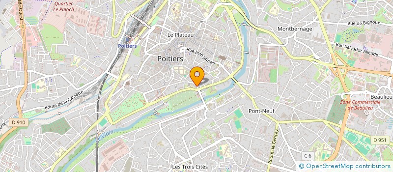 localisation de l'entreprise MADAME YVETTE LANCEREAU  POITIERS