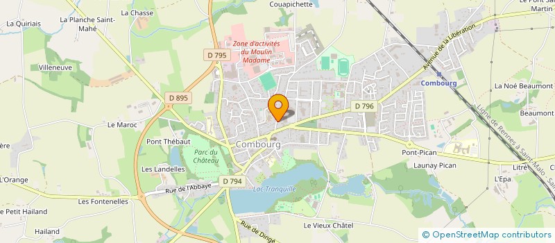 localisation de l'entreprise MADAME YVETTE LANDAIS  COMBOURG