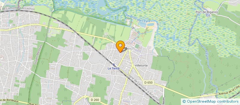 localisation de l'entreprise MADAME YVETTE LAVIGNE  LE TEICH