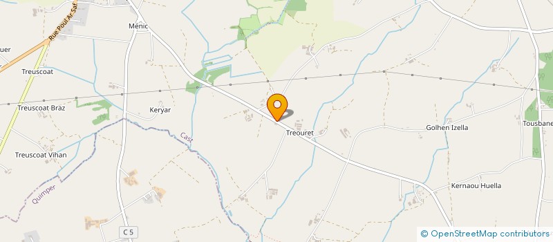 localisation de l'entreprise MADAME YVETTE LE DOARE  CAST