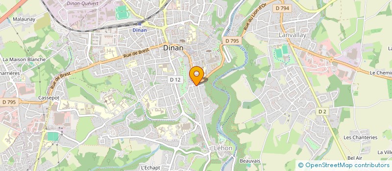 localisation de l'entreprise MADAME YVETTE LE FORT  DINAN