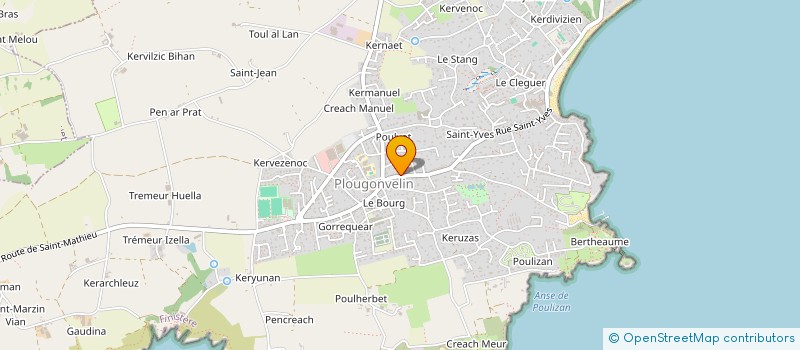 localisation de l'entreprise MADAME YVETTE LE HIR  PLOUGONVELIN