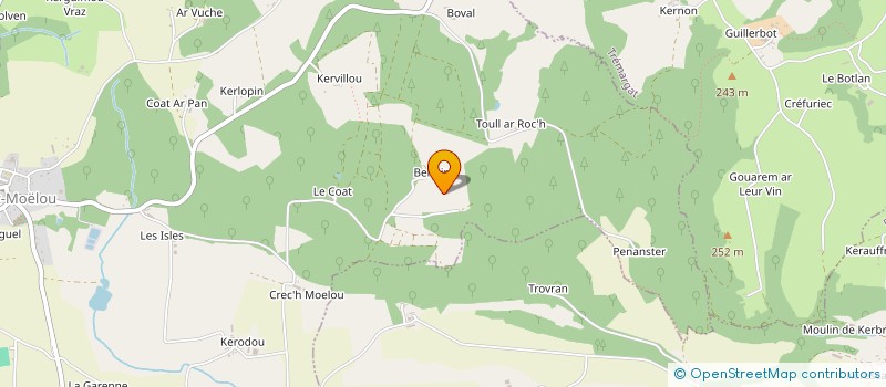 localisation de l'entreprise MADAME YVETTE LE METAYER  MELLIONNEC