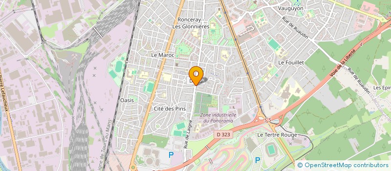 localisation de l'entreprise MADAME YVETTE LEFAUX à LE MANS