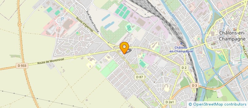 localisation de l'entreprise MADAME YVETTE LEMERLE à CHALONS EN CHAMPAGNE