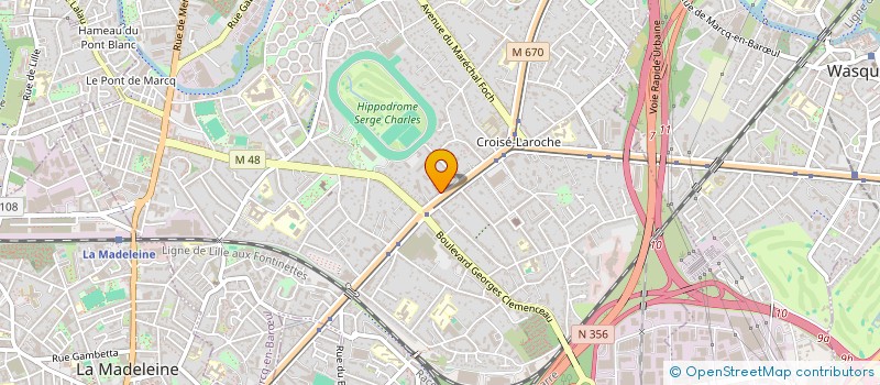 localisation de l'entreprise MADAME YVETTE LEMICHEZ à MARCQ-EN-BARŒUL