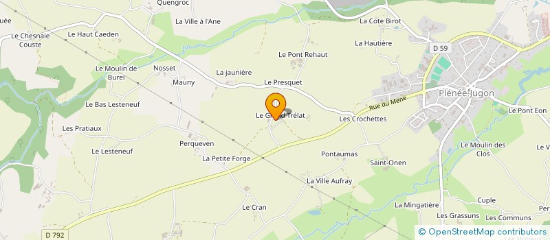 localisation de l'entreprise MADAME YVETTE LENORMAND à PLENEE-JUGON