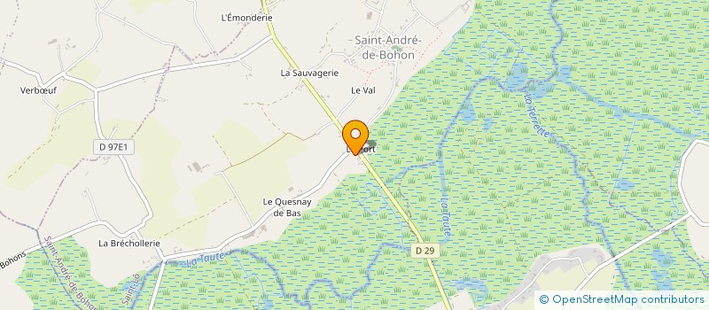 localisation de l'entreprise MADAME YVETTE LEPAYSANT  SAINT-ANDRE-DE-BOHON