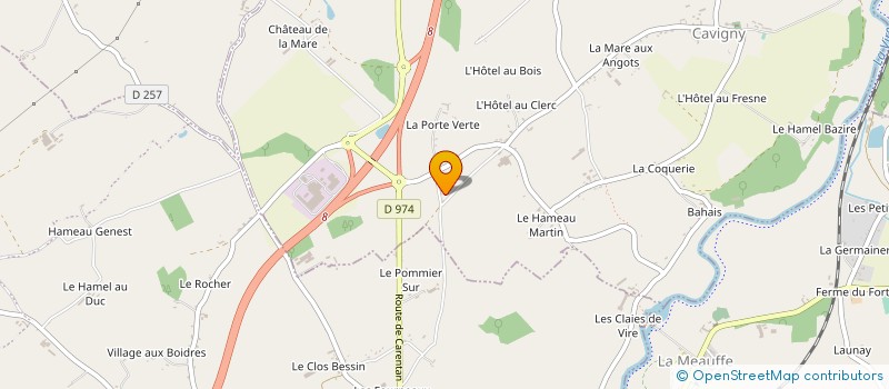 localisation de l'entreprise MADAME YVETTE LESOIMIER  CAVIGNY