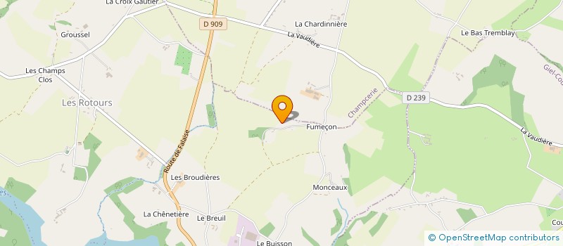 localisation de l'entreprise MADAME YVETTE LEVASSEUR-CHATEL à MONTREUIL AU HOULME