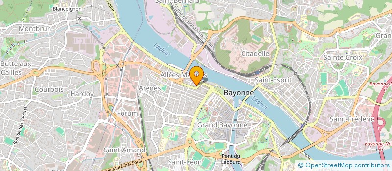 localisation de l'entreprise MADAME YVETTE LEVEILLE à BAYONNE