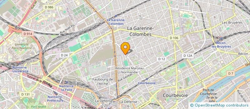 localisation de l'entreprise MADAME YVETTE LIMOGES à COURBEVOIE