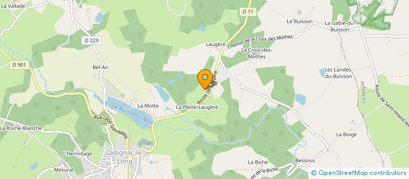 localisation de l'entreprise MADAME YVETTE LIMOUSIN à LADIGNAC-LE-LONG