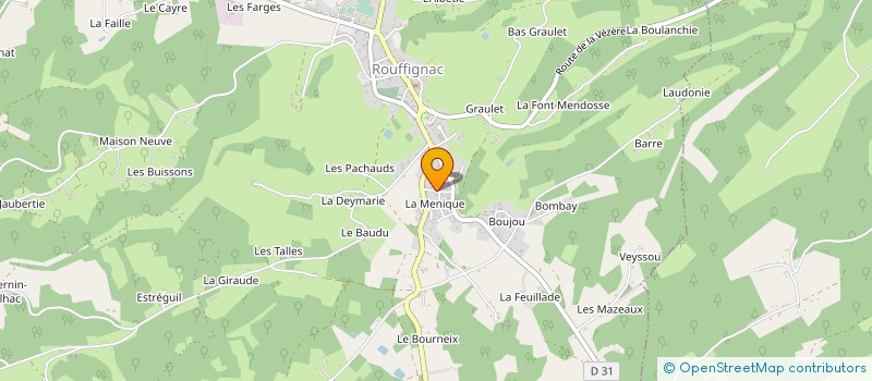 localisation de l'entreprise MADAME YVETTE LORANCE à ROUFFIGNAC ST CERNIN DE R