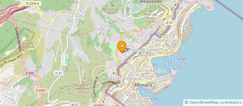 localisation de l'entreprise MADAME YVETTE LUCCIO  BEAUSOLEIL