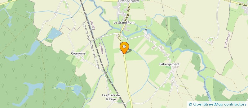 localisation de l'entreprise MADAME YVETTE LUCIENNE GAMAY  FRONTENARD