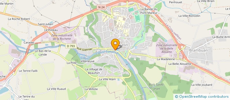 localisation de l'entreprise MADAME YVETTE MALVY à JOSSELIN