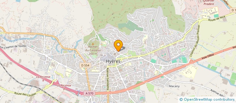 localisation de l'entreprise MADAME YVETTE MAMBRE  HYERES