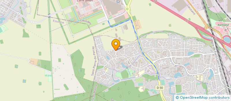 localisation de l'entreprise MADAME YVETTE MANDET  SAVIGNY-LE-TEMPLE