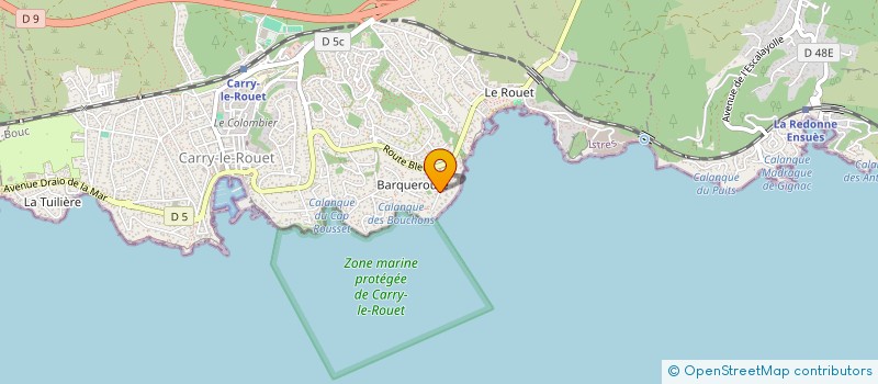 localisation de l'entreprise MADAME YVETTE MANDIN à CARRY-LE-ROUET