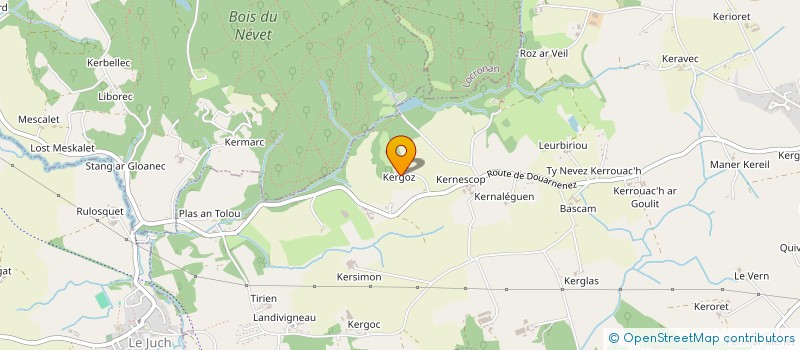 localisation de l'entreprise MADAME YVETTE MARCHAND  PLOGONNEC