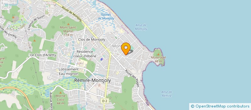 localisation de l'entreprise MADAME YVETTE MARIE GABY DUVENTRU  REMIRE-MONTJOLY