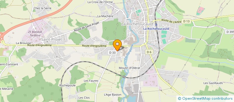 localisation de l'entreprise MADAME YVETTE MARQUOIS à LA ROCHEFOUCAULD-EN-ANGOUMOIS