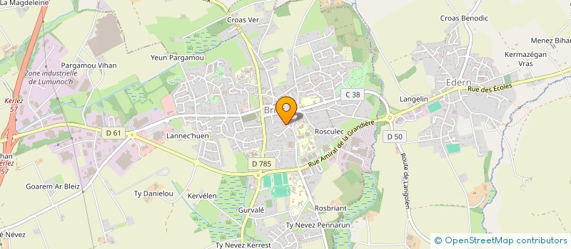 localisation de l'entreprise MADAME YVETTE MARZIN  BRIEC