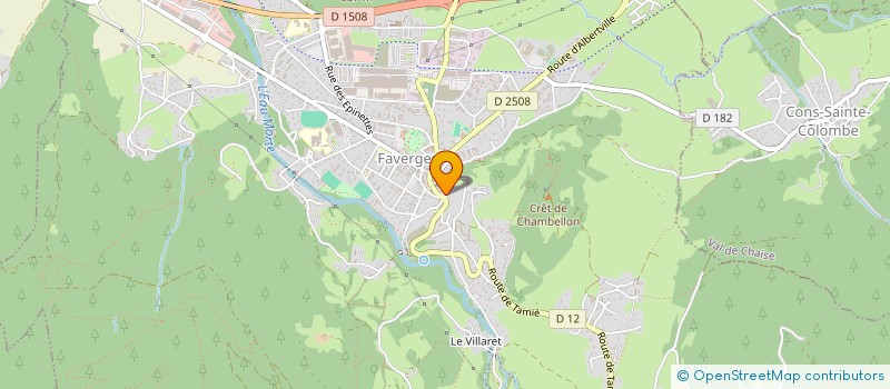 localisation de l'entreprise MADAME YVETTE MASSET  FAVERGES-SEYTHENEX