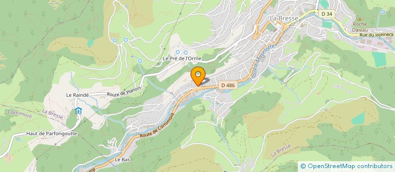 localisation de l'entreprise MADAME YVETTE MATHIEU  LA BRESSE