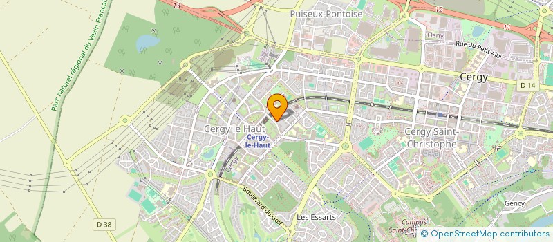 localisation de l'entreprise MADAME YVETTE MENDEM  CERGY