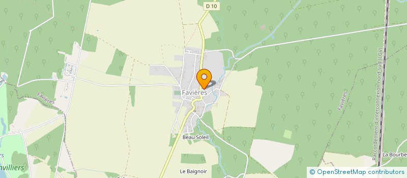 localisation de l'entreprise MADAME YVETTE MENDY à FAVIERES
