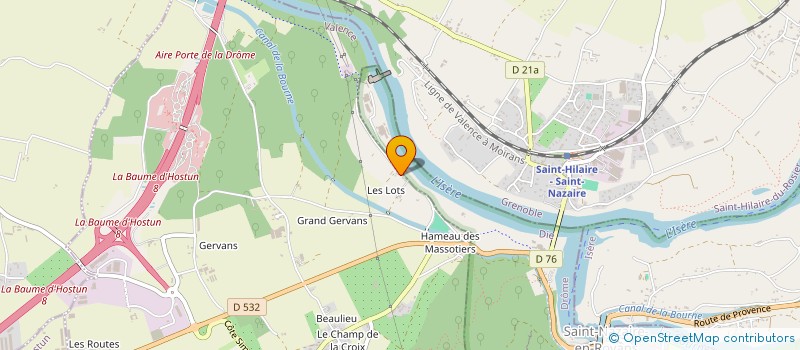 localisation de l'entreprise MADAME YVETTE MEUNIER  LA BAUME-D'HOSTUN