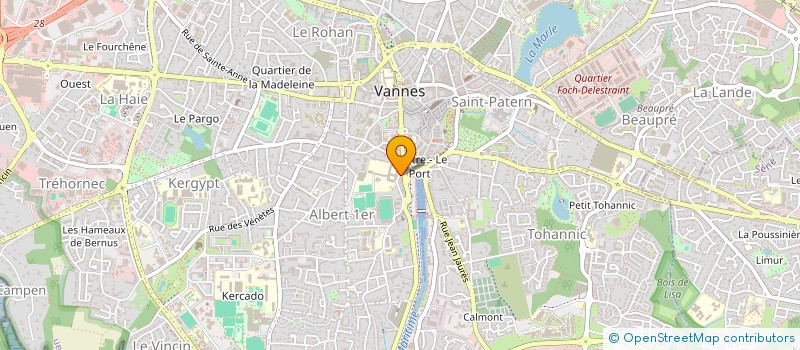 localisation de l'entreprise MADAME YVETTE MOINARD à VANNES