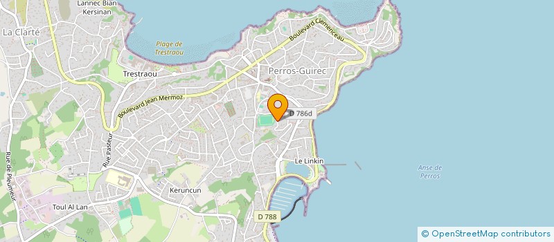 localisation de l'entreprise MADAME YVETTE MOISAN  PERROS-GUIREC