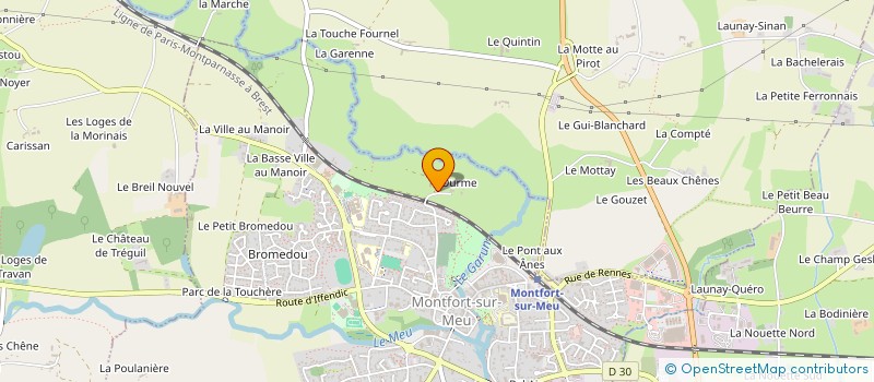 localisation de l'entreprise MADAME YVETTE MOISAN  MONTFORT-SUR-MEU