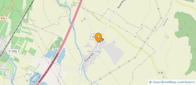 localisation de l'entreprise MADAME YVETTE MOPPON  QUINCEY