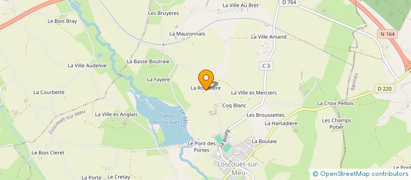 localisation de l'entreprise MADAME YVETTE MOREUL à LOSCOUET-SUR-MEU
