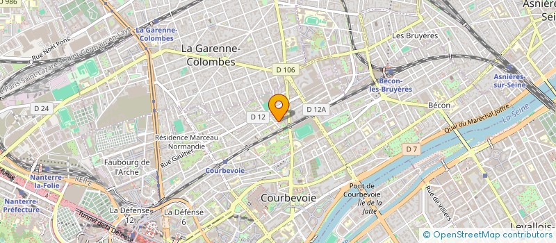 localisation de l'entreprise MADAME YVETTE MORLIGHEM à COURBEVOIE