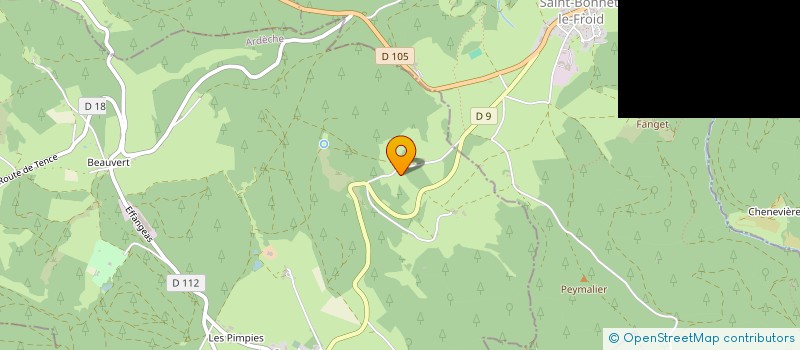 localisation de l'entreprise MADAME YVETTE MOUNIER  SAINT-ANDRE-EN-VIVARAIS