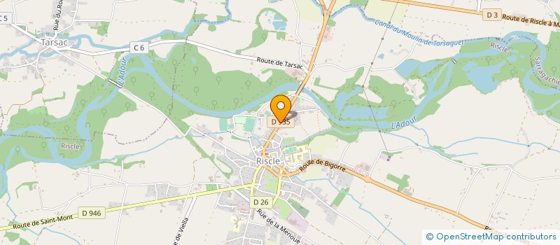 localisation de l'entreprise MADAME YVETTE MOURE  RISCLE