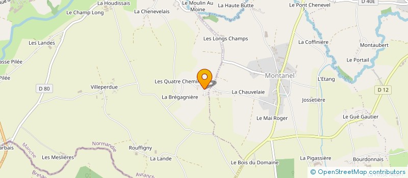 localisation de l'entreprise MADAME YVETTE MURIEL  PONTORSON