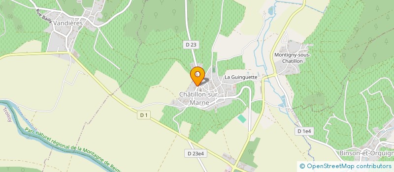 localisation de l'entreprise MADAME YVETTE NANET  CHATILLON-SUR-MARNE